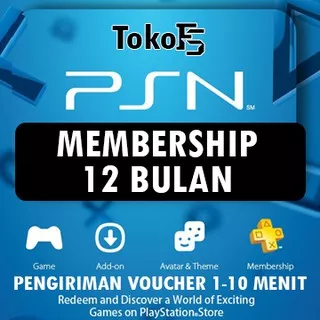 PS Plus 12 Bulan Playstation PS+ Reg 3 Indonesia Wallet Voucher PS4 | 12 Months