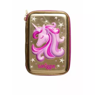 ORIGINAL Smiggle Gold Unicorn Pencil Case