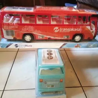 Mainan mobil mobilan Transjakarta atau busway / mainan bus busway bus transjakarta / mainan mobil bus murah