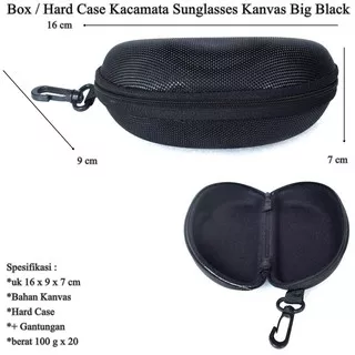Box Hardcase Tempat Kacamata Sunglasses Besar black