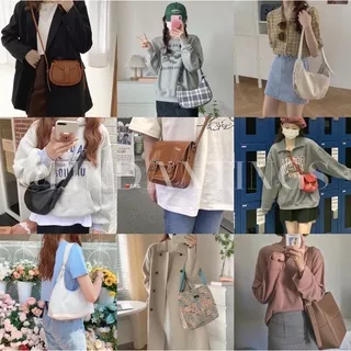 Korean Vintage Bag Tas Wanita Korean Style Kulit Casual