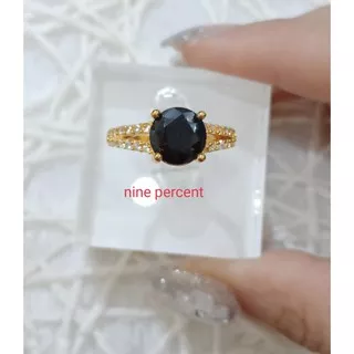 Cincin gold xuping BLACK STONE 24k