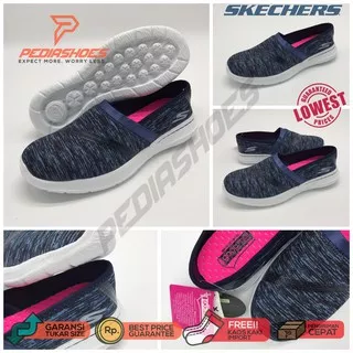 SKETCHER SKECHER SKECHERS GOWALK CITY - LIMITS NAVY SEPATU WANITA