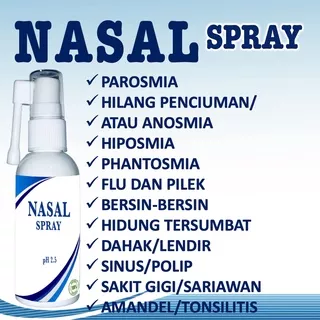 Nasal Spray Semprot Hidung Balita Anak Dewasa Untuk Anosmia Anti Virus Bakteri