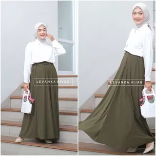 Rok Jersey Payung Jumbo | Rok Jumbo Polos bahan Jersey Korea - RJ