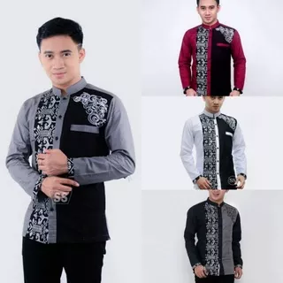 baju batik new arrival koko lebaran idul fitri 2022 baju koko putih terbaru
