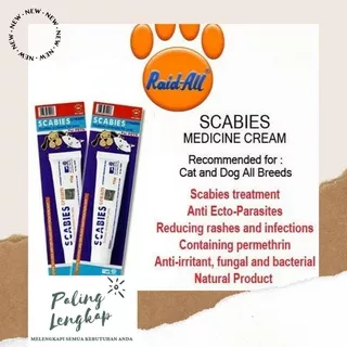 Scabies Cream - Salep Scabies Kucing Anjing Salep Jamur Aman Terjilat