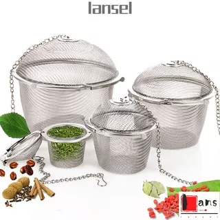 LANSEL Kitchen Herbal Infuser Leaf Stainless Steel Tea Ball Teakettle Spice Strainer Reusable Practical Mesh Filter