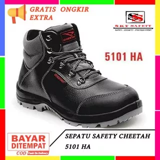 Sepatu Safety CHEETAH 5101HA Original / Safety Shoes CHEETAH Pria Kulit Asli