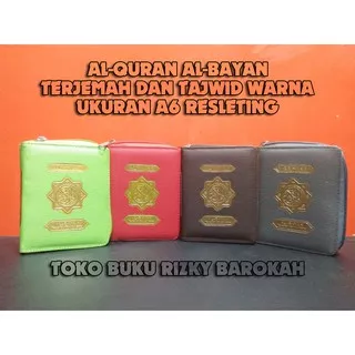 Al Quran & Terjemah Tajwid Warna Al-Bayan A6 Resleting