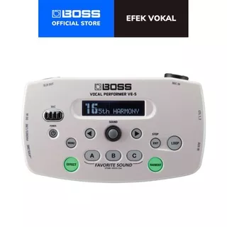 BOSS Efek Vocal - VE-5-WH Pedal Efek Vokal