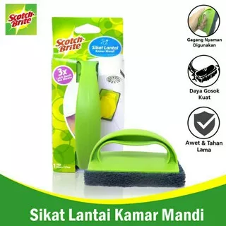 3M Scotch Brite Sikat Lantai Pad Kamar Mandi ID-40 (Green)