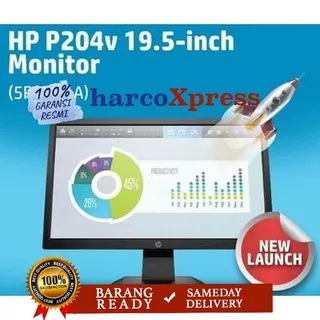 Monitor LED Hp P204v HD+ HDMI VGA 20inch murah 204v 203 202