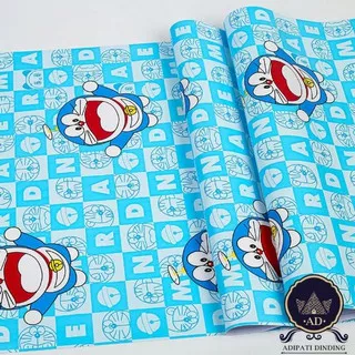 PROMO TERMURAH Wallpaper Dinding Motif Doraemon Huruf Size 45 Cm X 10 Meter, Wallstiker Doraemon