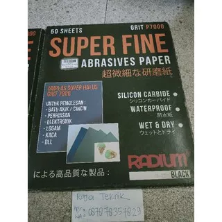 amplas grit 7000 Japan Radium black / amplas Radium black P7000 super fine P7.000 Asli Japan