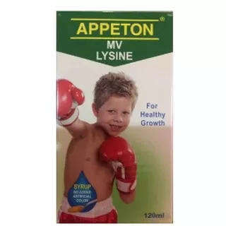 ? Appeton Lysine Syrup 60ml (Multivitamin Anak)sirup apeton appetton ?