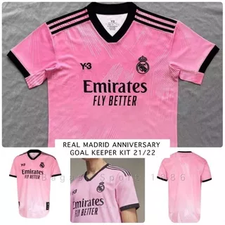 Jersey Baju Bola Kiper Real Madrid Spesial 120 tahun years 120th Special Goalkeeper Goal Keeper GK Anniversary Kit 2021 2022 Los Galacticos Pink 2021/22 New Shirt Madritista 21/22 Benzema Vinicius Modric Kroos Anniv Ulang Tahun 1902 - 2022 Y-3 Y3 Birthday