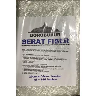 1 bungkus (100 lembar) Serat Fiber Borobudur Pengikat Waterproof