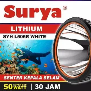 Senter Kepala Senter Selam Waterproof Surya 50w SYH L505R white Putih