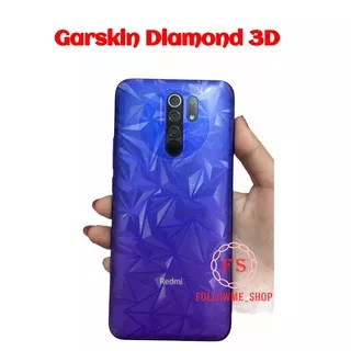 Garskin Diamond 3D Xiaomi Mi A2 Lite 8 Lite 10T 10T Pro 11 11 Lite 11 Ultra Note 10 10 Pro Back Screen Cover Protector Skin 3D Pelindung Belakang Hp Motif Diamond