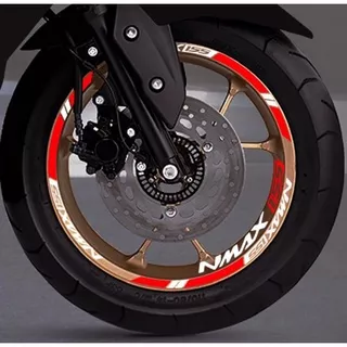 STIKER VELG NMAX MERAH PUTIH