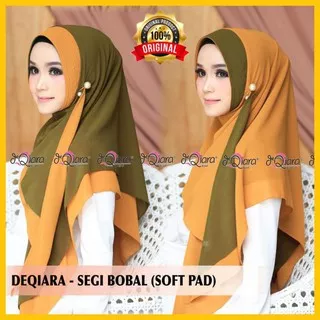 Jilbab Kerudung Krudung Hijab Segitiga Instan Instant Bolak Balik Bobal Murah Soft Pet Antem DEQIARA