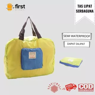 FIRST PROJECT – Street Shopper Foldable Fashionable Bag Tas Import Totebag Lipat Belanja Wanita