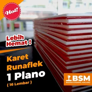 Karet Runaflek 1 Plano - isi 16 Lembar - Ukuran 19 x 25 cm