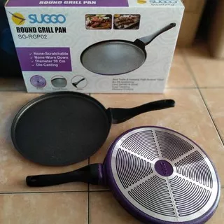 [ COD SURABAYA] Cetakan Pizza Papan Penggorengan/ Round Grill Pan Suggo 30 Cm