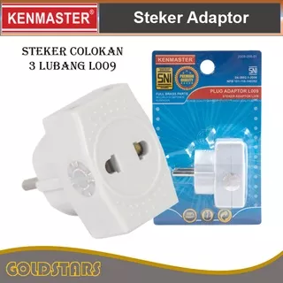 Steker Colokan Listrik 3 Lubang Kenmaster Plug Adaptor Steker T L009