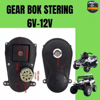 Gearbox Stir/Steering Mobil Motor Mainan Aki 6V/12V