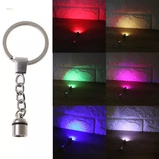 ARIN Crystal Key Chain LED Light Keychain Luminated Keyring Pendant DIY Resin Epoxy Accessories