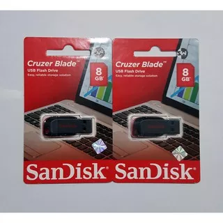 Flashdisk / Flash Disk Sandisk CZ50 Cruzer Blade 8GB 8 GB - Hitam