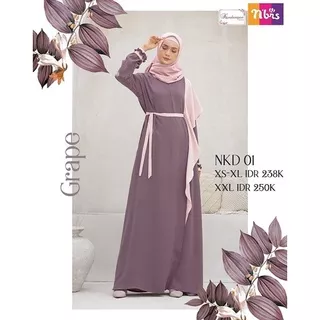 Baju Gamis Kondangan Nibras NKD 01 Dress Muslim Syari