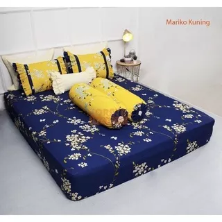 Soraya Bedsheet Sprei Mariko Kuning King Size