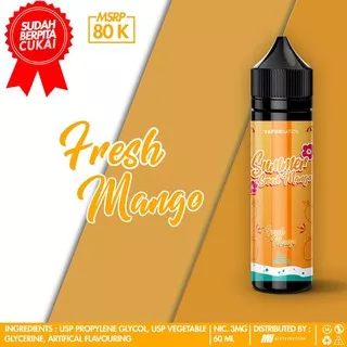 Liquid Vapornation Summer Sweet Mango 60ML 3MG ELiquid Premium Liquid Original Vaporizer