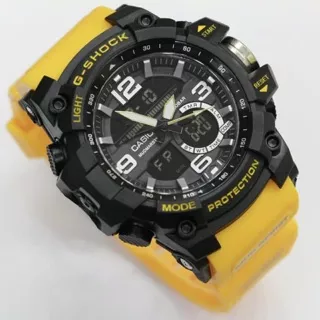 SPORT PRIA JAM TANGAN G-SHOCK NEW GG1000 DIGITAL RUBBER KUNING HITAM MERAH