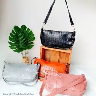 Nesa polos croco bag [WaveBags] - Tas selempang wanita/Tote bag/Shoulder bag