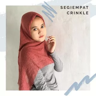 HIJAB SEGIEMPAT CRINKLE KUSUT RAWIS SQUARE