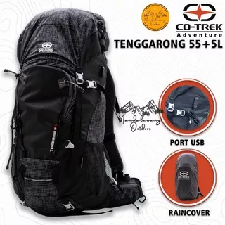 TAS CARRIER CO TREK TENGGARONG 55+5L TAS RANSEL GUNUNG PENDAKI ADVENTURE ORIGINAL