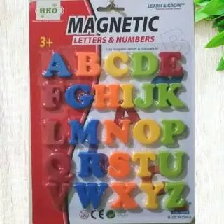 MAGNETIC LETTERS & NUMBER EDUKATIF MAINAN HURUF  MAGNET EDUKATIF