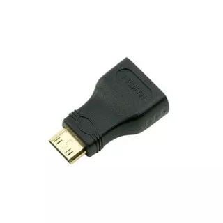 Mini HDMI Male to HDMI Female Adapter Converter Ke Connector Konverter