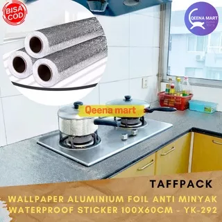 Wallpaper Aluminium Foil Anti Minyak Waterproof Sticker 100x60cm - YK-292