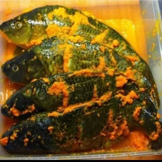 Ikan Mas Siap Goreng/Bakar Ungkep Bumbu Kuning Beku Frozen 500 gram