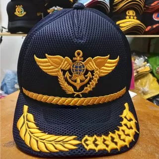 Topi Dishub/Dinas Perhubungan logo wings padi kapas