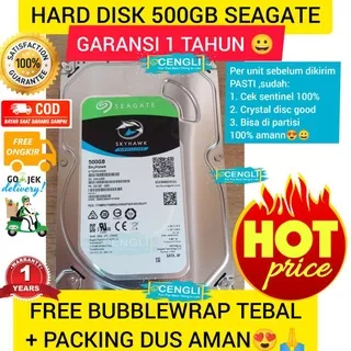 Hard Disk SEAGATE 500GB VIDEO skyhawk barracuda, HARDISK CCTV 500 Gb Hard Disk Garansi 1 Tahun