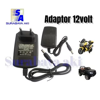 ADAPTOR 12V PLIKO BMW JEEP ADAPTER RIDE ON CAR CHARGER 12 VOLT MOBIL MOBILAN AKI MAINAN ANAK CAS RC PLIKO PMB