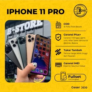iPhone 11 PRO 64 GB - FULLSET - Apple - 64GB - COD Jakarta