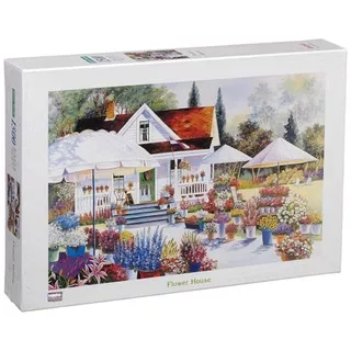 Puzzle 1500 pcs - Jigsaw puzzle 1500 piece - Puzzle pemandangan flower house - Jigsaw puzzle 1500 pcs