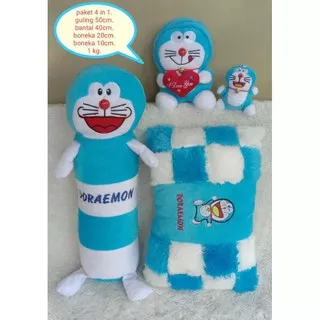 Paket boneka bantal guling anak / boneka SNI / boneka karakter / serba doraemon